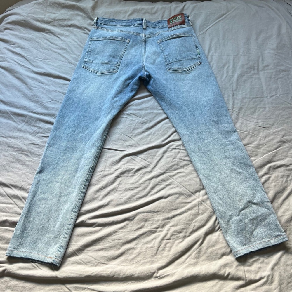 SCOTCH & SODA Jeans Men's Size 34X29 Light Wash Ralston Denim‎ Stretch Straight